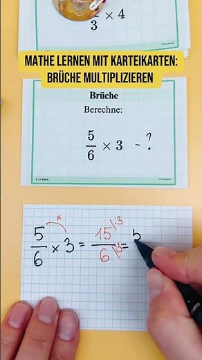 Mathe lernen mit Karteikarten einfach erklärt. 👉 clearlearn.etsy.com #mathe #multiplikation #lernen