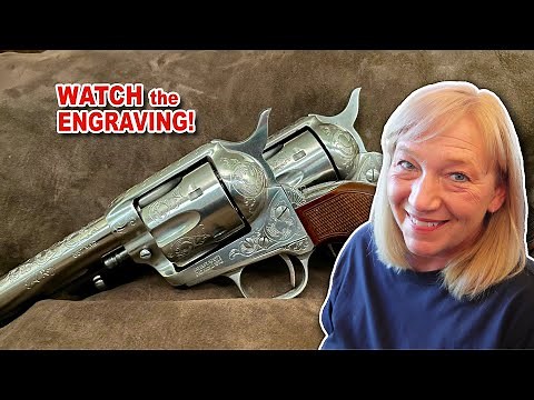 Engraved Western Pair | Beautiful Designs in Metal | Colt Pistol Set | Custom Engraving Firearms