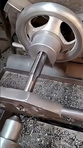 Making a groove on a thick machine component precisely