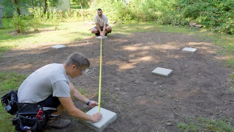 How to Lay Out Post Bases for a Pergola - Fine Homebuilding