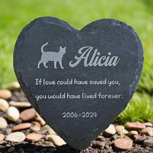 Personalized Cat Memorial Stone, Custom Engraved Heart Shape Cat Memorial Plaque, Cat Grave Stone, Cat Remembrance Gift, Cat Loss Gift - Etsy