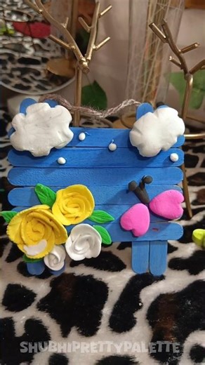 wall hanging 🫧🌸🎀#trending #viral #walldecor #shorts #ytshorts #craft #art#diy