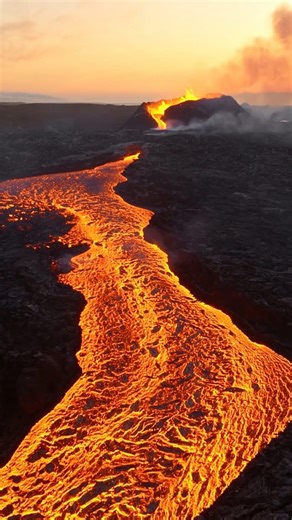 Lava Landscapes Revealed: Stunning Drone Footage of Iceland.
