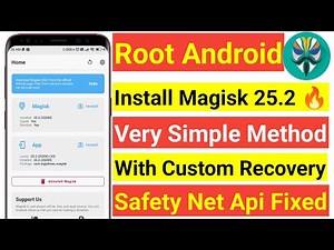 INSTALL MAGISK V25.2 WITH CUSTOM RECOVERY | VERY SIMPLE METHOD TO ROOT ANY ANDROID PHONE 2022 | ROOT