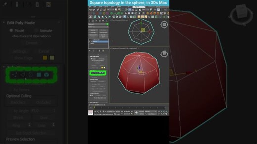 How to create a sphere with quad topology in 3ds Max | Yurii Shevchyshyn posted on the topic | LinkedIn