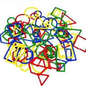 Geometric Connecting Links Kids Math Skill Manipulative Home or School