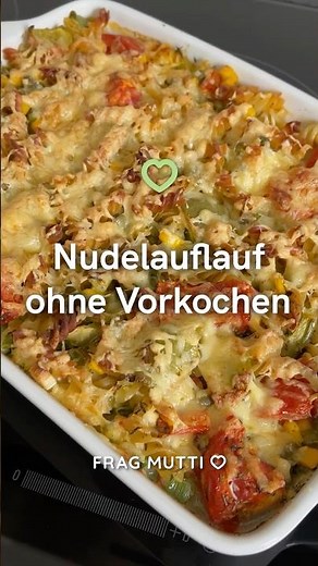 Quick pasta bake without pre-cooking 🍝 with raw pasta