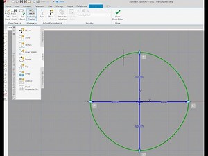 AutoCAD LT. Drawing a tree canopy using North, South, East and West cardinal points.