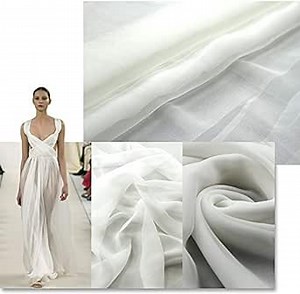 Amazon.com: F.d.silk Natural White 100% Pure Silk Chiffon Fabric by The Yard, 48 Colors, Natural White Ch-026 : Arts, Crafts & Sewing