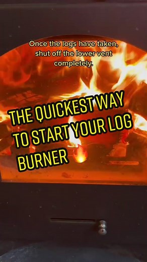 This is the quickest way to start your log burner. #logburner #woodburner #fire #fyp #foryou #Bossit2021