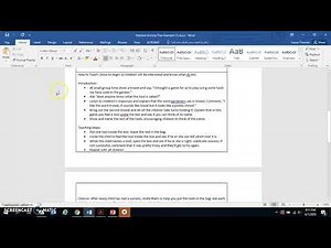 Activity Plan Example