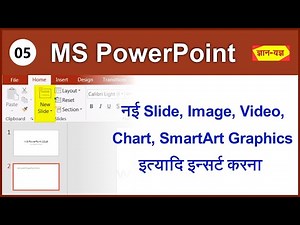 Insert New Slide, Image, Video, Chart, and Graphics in MS PowerPoint| Insert Slide & Image in PPT-05