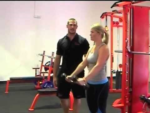 Standing Dumbbell Front Raise - In the Gym