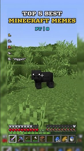 TOP 5 BEST MINECRAFT MEMES | PT. 8 #minecraft #memes #shorts