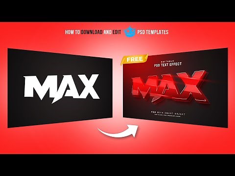 How to Download and Use Free PSD Text Templates from Freepik | Free Text Templates | JZ Graphics