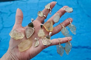 Gold Libyan Desert Glass - Libyan Gold Tektite Sterling Silver Earrings Pendant Loose 925 Silver Healing Crystal Libyan Tektite Jewelry L60 - Etsy