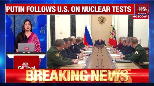 2.6K views · 23 reactions | Nuclear tensions escalate. Putin follows U.S on nuclear tests #IndiaTodayGlobal | Geeta Mohan | India Today | Facebook