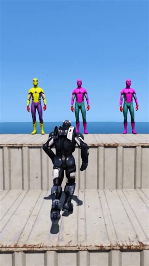 GTA 5 Epic Iron Man Ragdolls | Jumps | Fails Episode 17 #shorts #gaming #gta