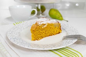 Easy vegan pear cake