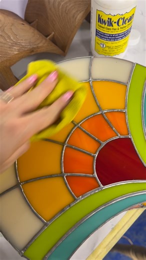 Eirlume Studio - Custom Mosaics & Stained Glass on Instagram: "The making of our new stained glass lamp. We tried out a new base style made with gorgeous elm wood and an art-deco inspired stained glass shade. We see our lamps as functioning pieces of art not just a light. #stainedglass #stainedglassartist #stainedglasslamp #stainedglassdesign #stainedglassprocess #stainedglassstudio #stainedglasslove #eirlumestudio #lampshade #lampdesign #homeinteriors #homestyling"