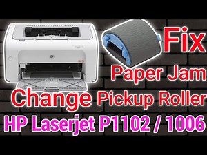 HP Laserjet p1102 printer pickup roller change.hp laserjet p1102 printer not feeding paper.paper jam