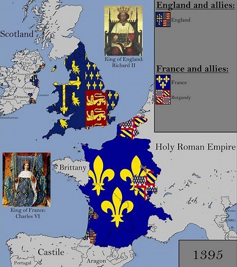Hundred Years War with Flags