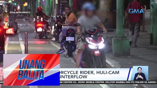 Ilang motorcycle rider, huli-cam na nag-counterflow | UB