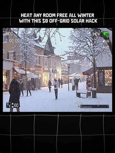 Heat Any Room FREE All Winter With This $8 Off-Grid Solar Hack #solarenergy #offgridliving #diyprojects #sustainableliving