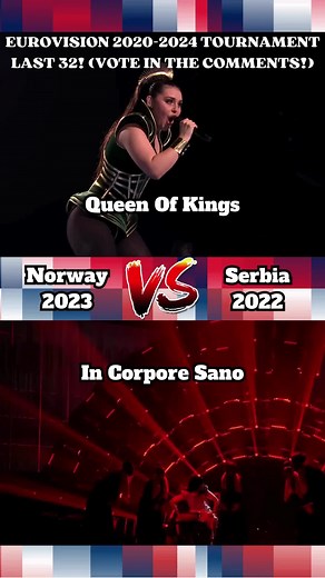 Last 16 Battle 1: Norway 2023 VS Serbia 2022! #eurovision #eurovisionsongcontest #eurovision2024 #esc #esc2024 #norway #serbia
