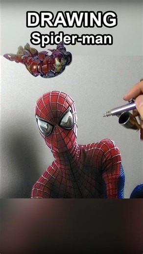 Spiderman and Iron Man hyperrealistic drawings #art