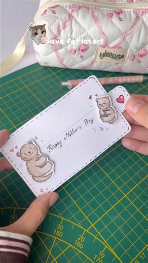 Cutest DIY gift idea Mother’s Day Card tutorial | free gift idea