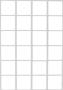 Royal Green Square Stickers Envelope Seals Adhesive Labels in White 25mm (1 Inch) - 360 Pack