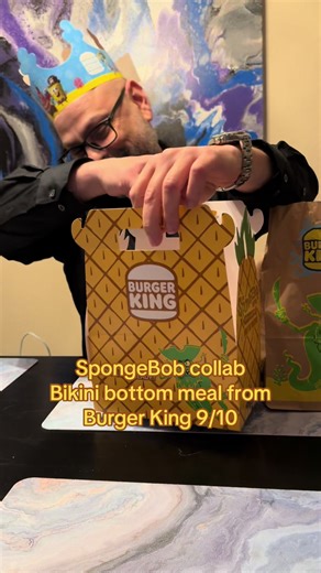 SpongeBob collab Bikini bottom meal 9/10 from Burger king #fyp #viral #spongebobsquarepants #burgerking #bikinibottom
