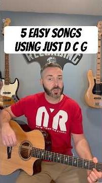 5 easy songs using D C G #Guitar #Shorts