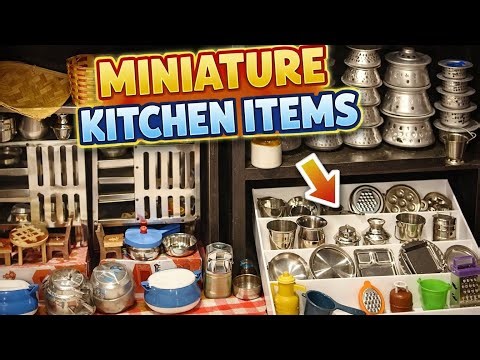 Miniature Kitchen Set Sale Real Cooking and Unboxing Manasvini Fancy Store miniature unboxing 4