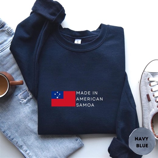 American Samoa Crewneck Sweatshirt – American Samoa Flag Pullover, Samoa Amelika Pride Apparel - Etsy