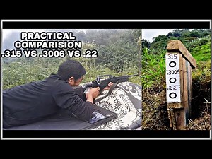 Practical Comparison of 315 vs 3006 vs 22 IOF rifles AT 50 meter.