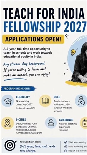 @academic__updates | TEACH FOR INDIA FELLOWSHIP 2027