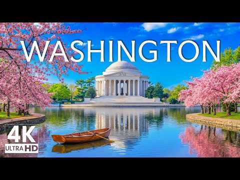 Washington DC 4K – Capitol Landmarks, Reflecting Pools & Historic Cityscape
