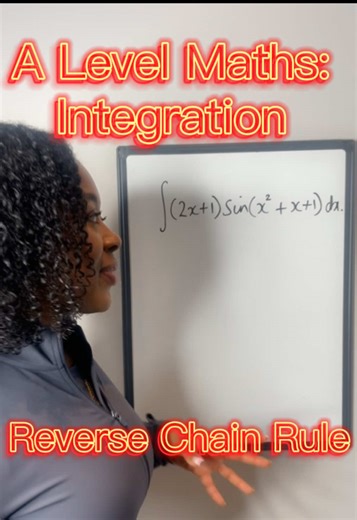 A Level Maths: Integration - Reverse Chain Rule #stem #mathsalevel #mathsrevision #edutok #mathstrick