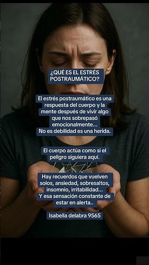 🌎¿QUÉ ES EL ESTRÉS POSTRAUMÁTICO?🌎#saludmental#pazemocional#terapiaemocional#psicologia#amorpropio