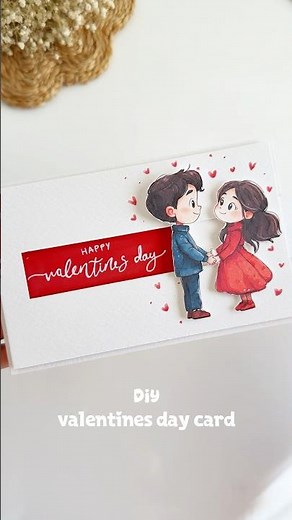 Diy Valentine’s Day card ❤️ #valentinesday #valentinesdaygiftidea #valentinesgiftideas #valentine