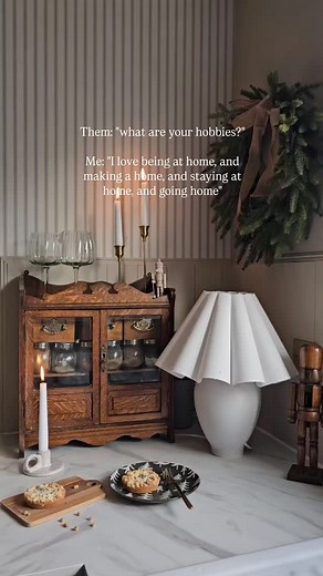 151 reactions | Joining the "let's stay home" club with @by_anitarussell who executed this cute trend better than I ever could ✨️ T'is the season where being at home and making home feels more socially acceptable than the bright summer months so although I'm a spring summer girl to the core at least I can embrace the homebody season now with less guilt ❤️✨️ Cosy home styling all from 2024, 2025 home updates are pending, watch this space ❤️ | Pages of Emma | Facebook