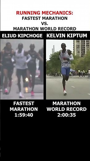 FASTEST marathon vs. marathon WORLD RECORD