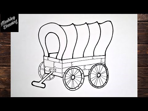 How to Draw a Covered Wagon