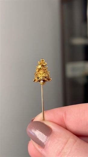 Antique Fish Stickpin #fish #antiquejewelry #shorts