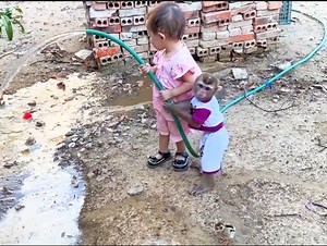 8.5K views · 614 reactions | So appriciated genius Kaka help baby Diem pull the faucet to water the plants | Genius Kaka | Facebook