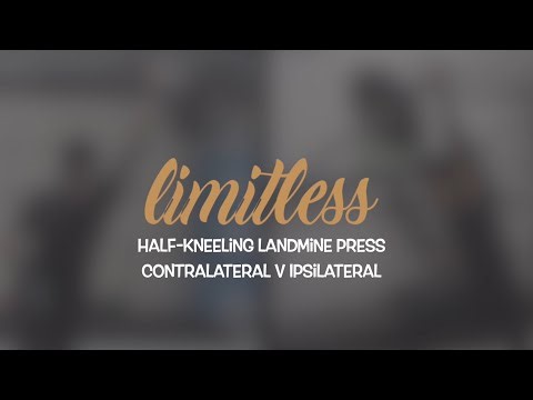 Half-kneeling Landmine Press