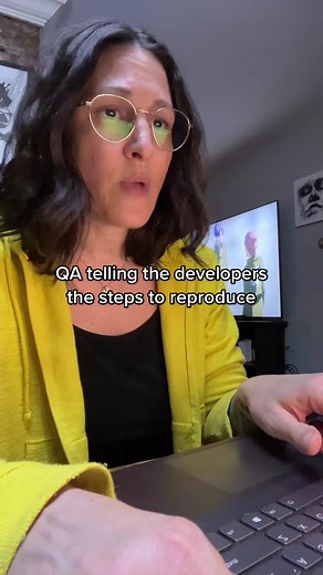 I honestly dont know how you missed it. #qualityassurance #softwaretester #qa #qaengineer #tech #software #IT #sdet #techtok #stem #developer #programmer #softwareengineer #softwaredeveloper #engineer software tester telling the software engineer how to reproduce the bug