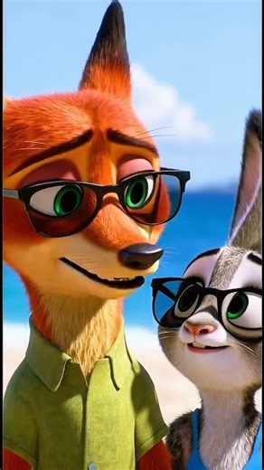 “Nick & Judy at the Beach! Hippo Sliding Chaos!”